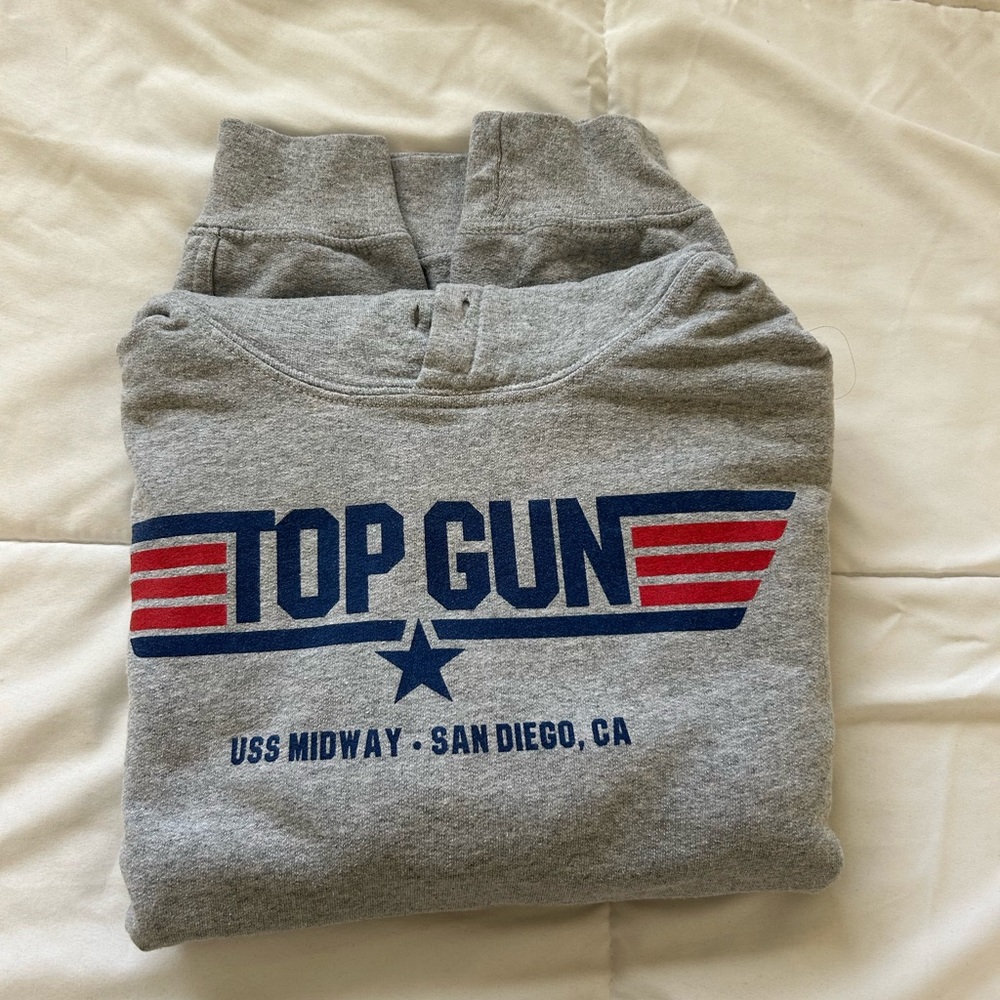 TOPGUN grey hoodie